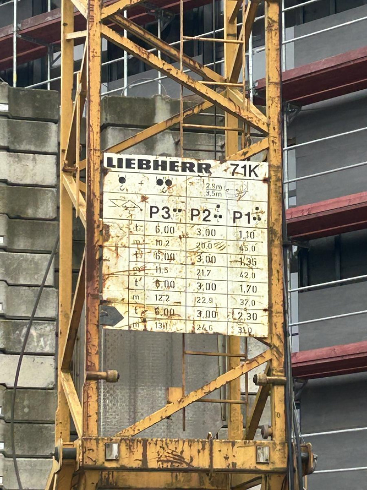 Liebherr 71k Baukran Turmdrehkran 71 K / Baujahr 2003 gebraucht - Grue à tour: photos 5 Liebherr 71k Baukran Turmdrehkran 71 K / Baujahr 2003 gebraucht - Grue à tour: photos 5