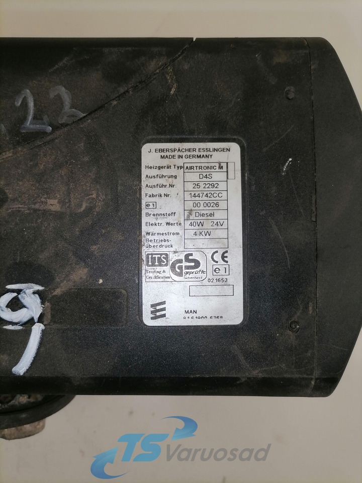 MAN Auxiliary heater 81619006368 - Chauffage/ Ventilation pour Camion: photos 2 MAN Auxiliary heater 81619006368 - Chauffage/ Ventilation pour Camion: photos 2