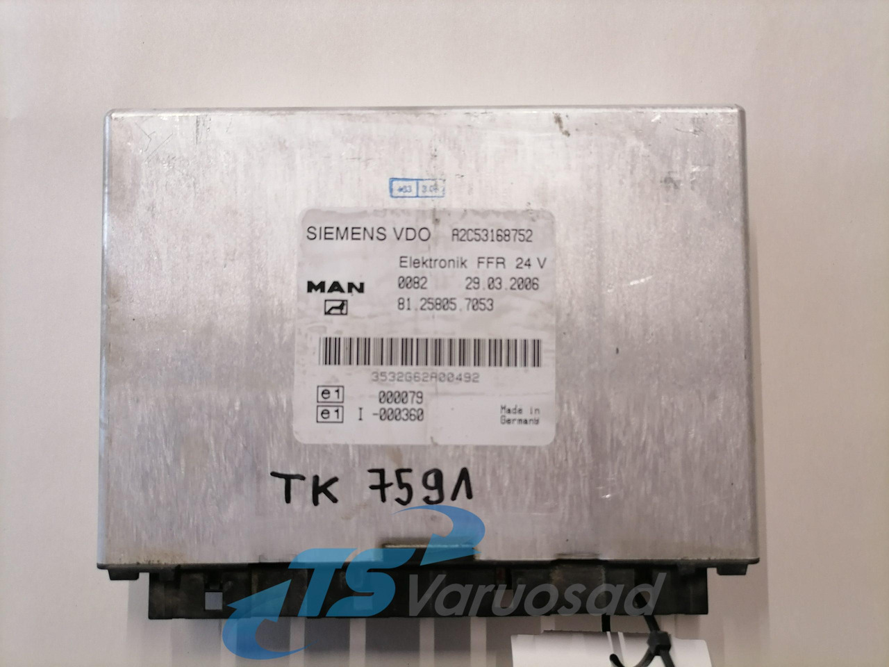 MAN Ecu, FFR 81258057053 - Bloc de gestion pour Camion: photos 1 MAN Ecu, FFR 81258057053 - Bloc de gestion pour Camion: photos 1