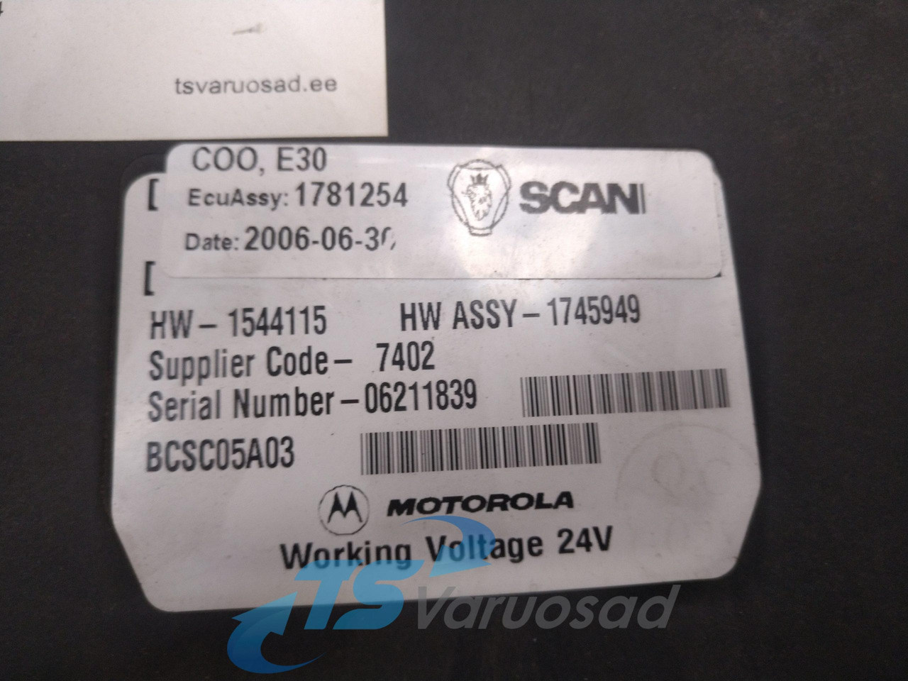 Scania Ecu 1781254 - Bloc de gestion pour Camion: photos 3 Scania Ecu 1781254 - Bloc de gestion pour Camion: photos 3