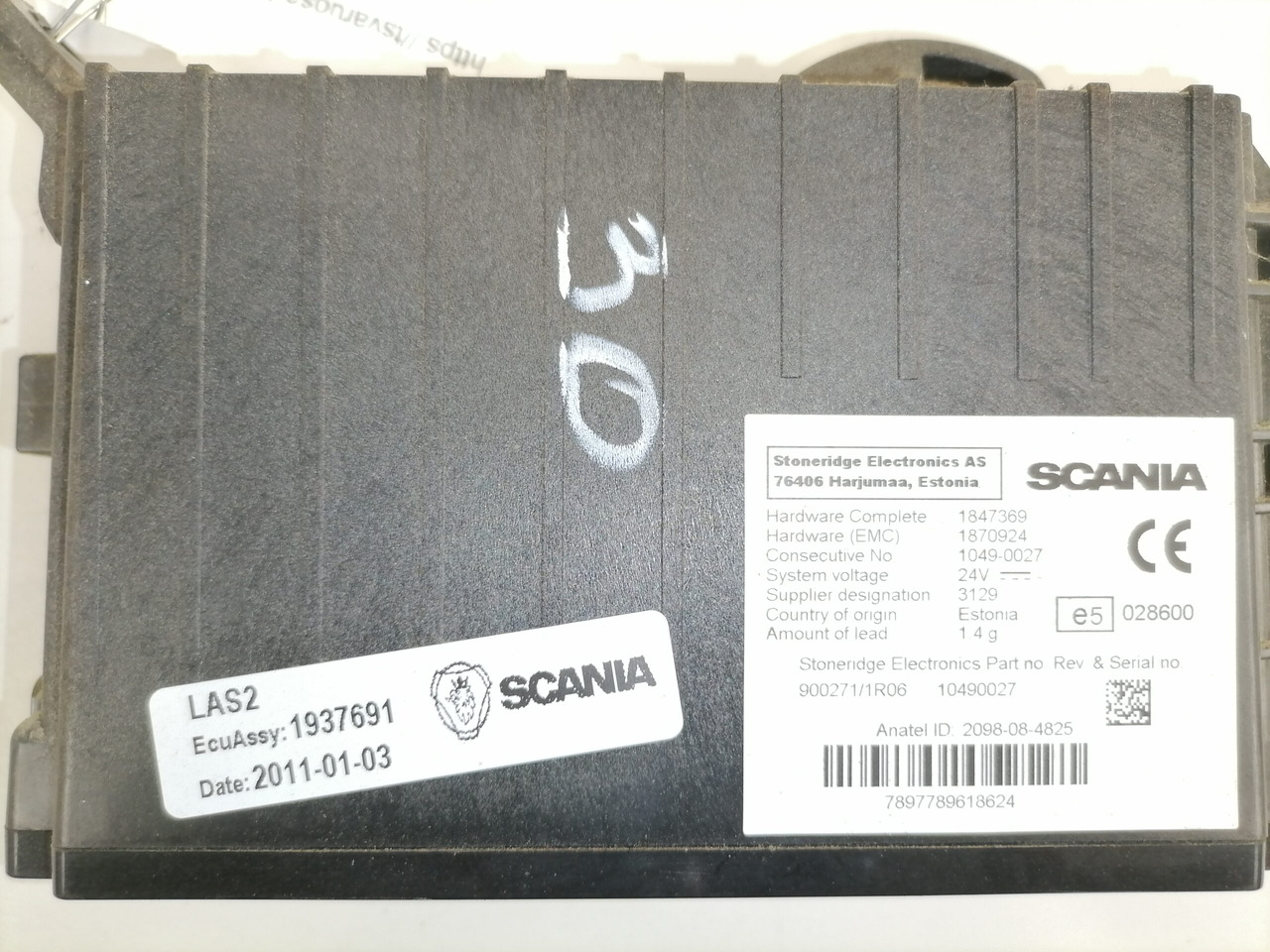 Scania Ecu, LAS 1937691 - Bloc de gestion pour Camion: photos 3 Scania Ecu, LAS 1937691 - Bloc de gestion pour Camion: photos 3