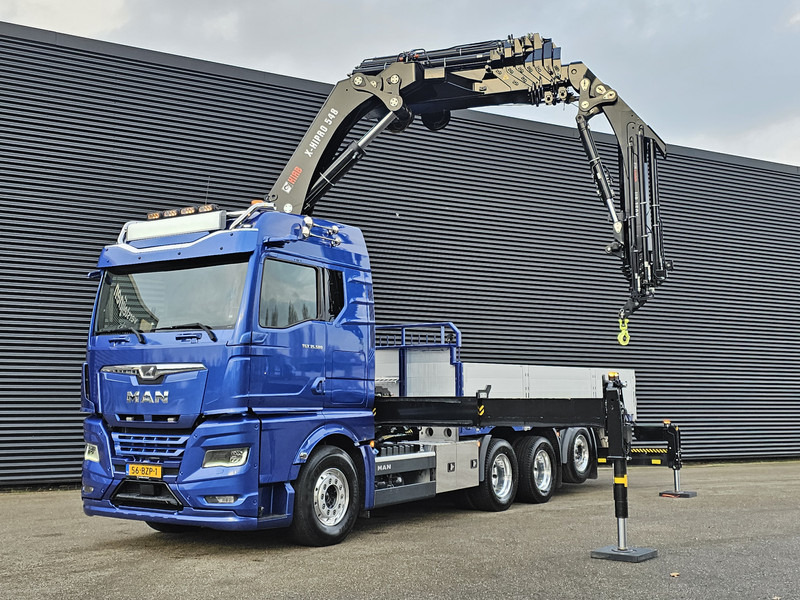 MAN TGX 35.580 8x4-4 / HIAB 54 t/m CRANE+ JIB - Camion plateau, Camion grue: photos 5 MAN TGX 35.580 8x4-4 / HIAB 54 t/m CRANE+ JIB - Camion plateau, Camion grue: photos 5