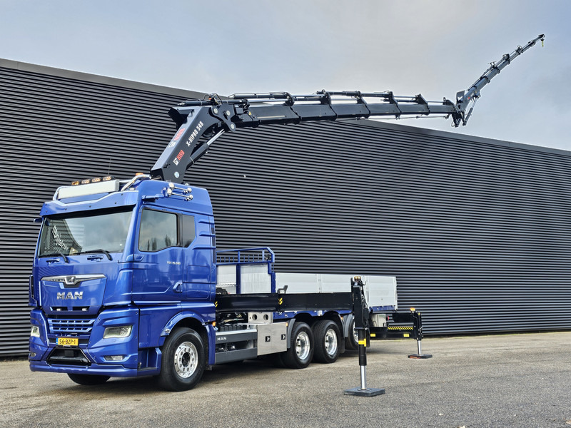 MAN TGX 35.580 8x4-4 / HIAB 54 t/m CRANE+ JIB - Camion plateau, Camion grue: photos 1 MAN TGX 35.580 8x4-4 / HIAB 54 t/m CRANE+ JIB - Camion plateau, Camion grue: photos 1