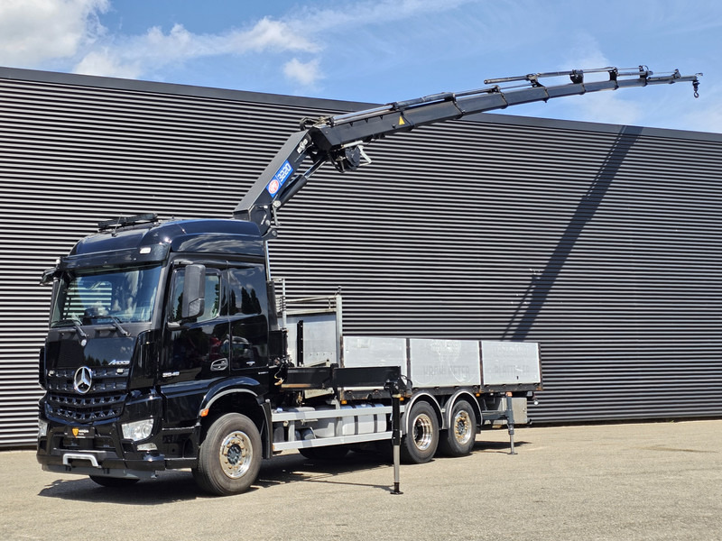 Mercedes-Benz AROCS 2545 6x2 / HMF 32 TM / CRANE / KRAN - Camion plateau, Camion grue: photos 1 Mercedes-Benz AROCS 2545 6x2 / HMF 32 TM / CRANE / KRAN - Camion plateau, Camion grue: photos 1