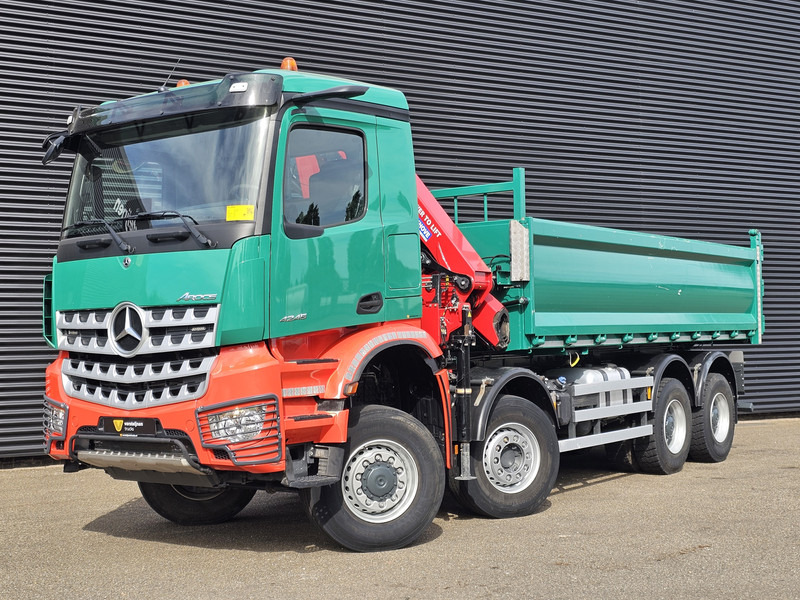 Crédit-bail de Mercedes-Benz AROCS 4145 / 8X6 / TIPPER + HMF CRANE Mercedes-Benz AROCS 4145 / 8X6 / TIPPER + HMF CRANE: photos 8