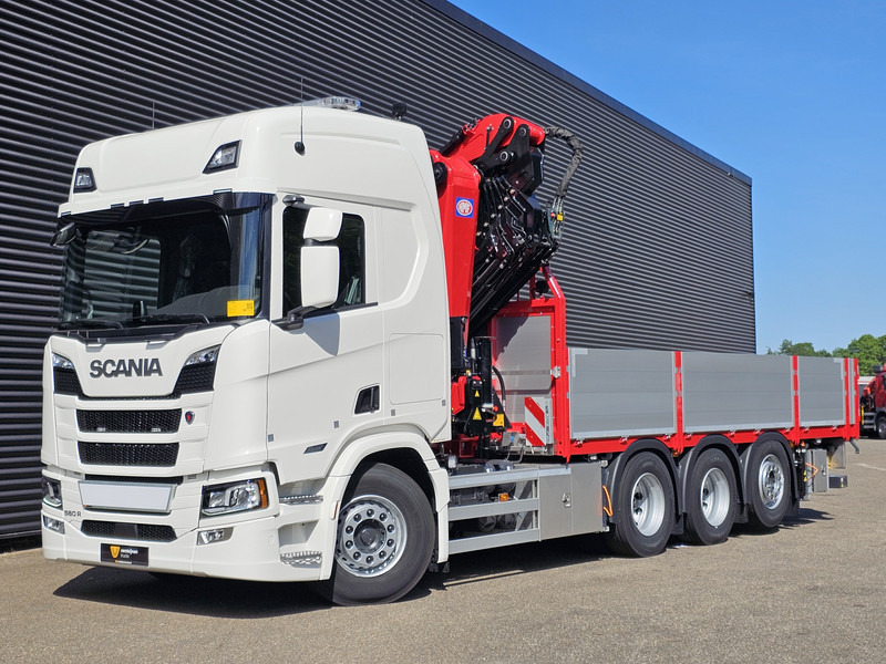 Scania 560R / HMF 50 t/m - JIB / LIER - Camion plateau, Camion grue: photos 5 Scania 560R / HMF 50 t/m - JIB / LIER - Camion plateau, Camion grue: photos 5