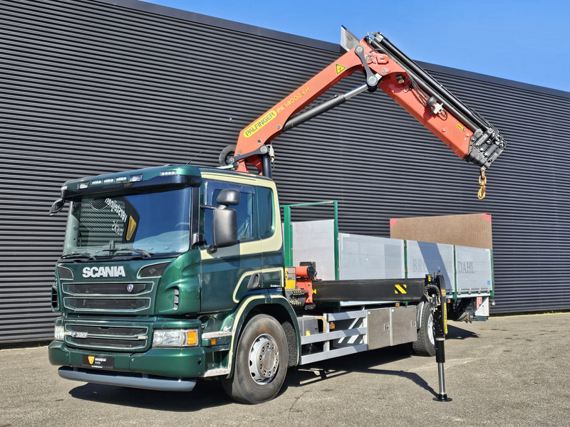 Scania P320 4x2 / PALFINGER 14TM / CRANE/KRAN/GRUE - Camion plateau, Camion grue: photos 4 Scania P320 4x2 / PALFINGER 14TM / CRANE/KRAN/GRUE - Camion plateau, Camion grue: photos 4