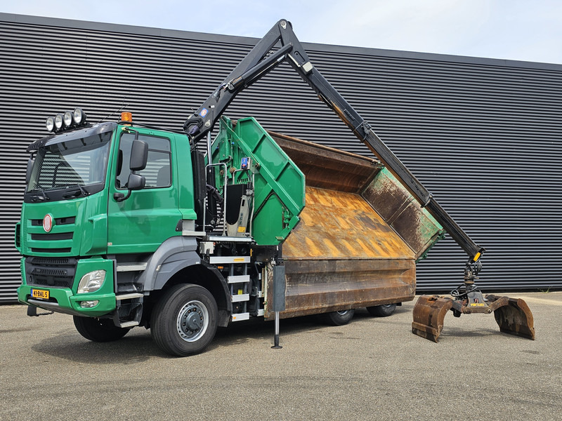 Tatra T158/II 6X6 / HMF Z CRANE + 2 SIDE TIPPER - Camion benne, Camion grue: photos 4 Tatra T158/II 6X6 / HMF Z CRANE + 2 SIDE TIPPER - Camion benne, Camion grue: photos 4