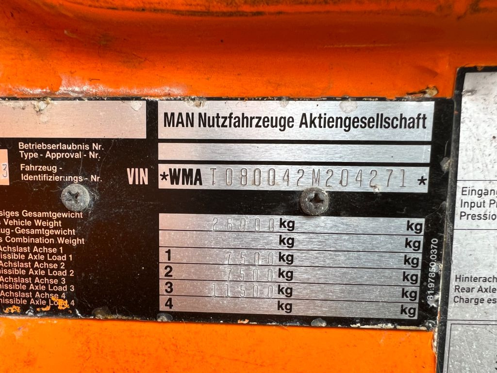 MAN 26.293 6X2 Motor & Getriebe gut MAN 26.293 6X2 Motor & Getriebe gut - Châssis cabine: photos 2 MAN 26.293 6X2 Motor & Getriebe gut MAN 26.293 6X2 Motor & Getriebe gut - Châssis cabine: photos 2