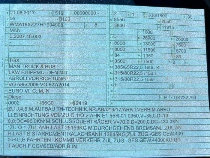 MAN 26.460 6X2 Retarder Klima Navigation guter Zust. MAN 26.460 6X2 Retarder Klima Navigation guter Zust. - Camion ampliroll: photos 3 MAN 26.460 6X2 Retarder Klima Navigation guter Zust. MAN 26.460 6X2 Retarder Klima Navigation guter Zust. - Camion ampliroll: photos 3