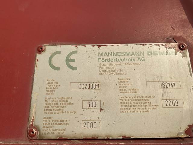 Terex Demag CC2800 - Grue sur chenilles: photos 5 Terex Demag CC2800 - Grue sur chenilles: photos 5