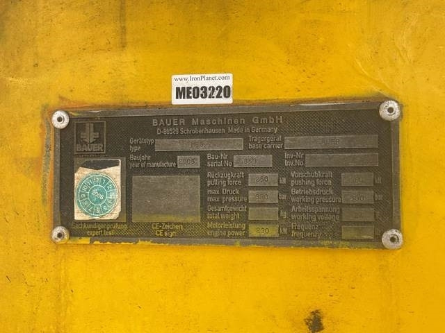 Bauer MBG24 - Foreuse: photos 5 Bauer MBG24 - Foreuse: photos 5