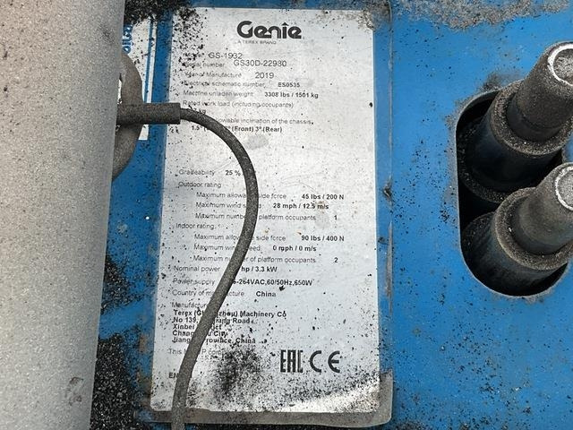 Genie GS1932 - Nacelle ciseaux: photos 5 Genie GS1932 - Nacelle ciseaux: photos 5