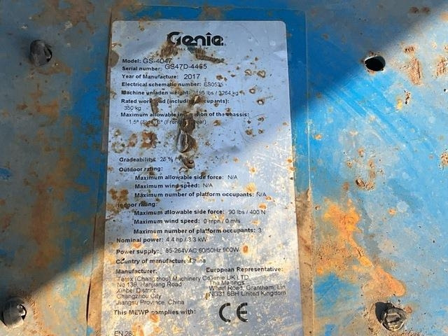 Genie GS4047 - Nacelle ciseaux: photos 5 Genie GS4047 - Nacelle ciseaux: photos 5