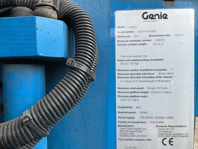 Genie Z45/25J - Nacelle articulée: photos 5 Genie Z45/25J - Nacelle articulée: photos 5