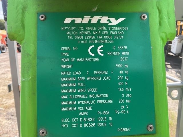 Niftylift HR12NDE - Nacelle articulée: photos 5 Niftylift HR12NDE - Nacelle articulée: photos 5