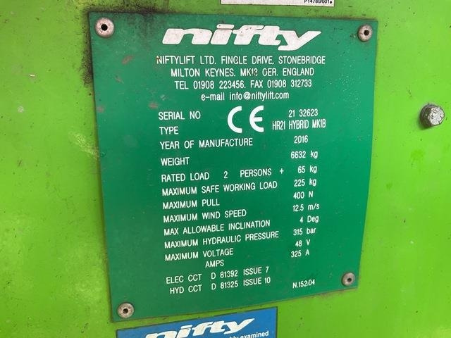 Niftylift HR21 - Nacelle articulée: photos 5 Niftylift HR21 - Nacelle articulée: photos 5