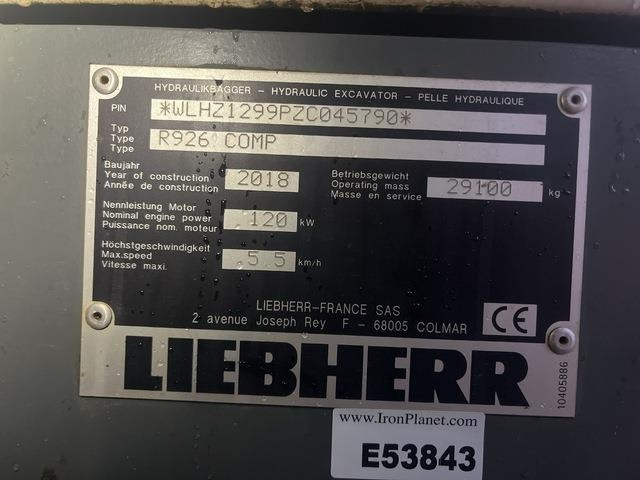Liebherr R926 Compact - Pelle sur chenille: photos 5 Liebherr R926 Compact - Pelle sur chenille: photos 5
