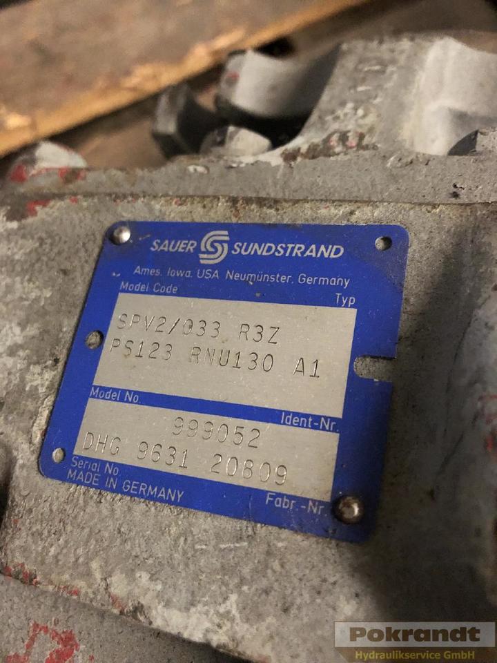 Sauer-Danfoss SPV2 033 R3ZPS - Pompe hydraulique: photos 2 Sauer-Danfoss SPV2 033 R3ZPS - Pompe hydraulique: photos 2