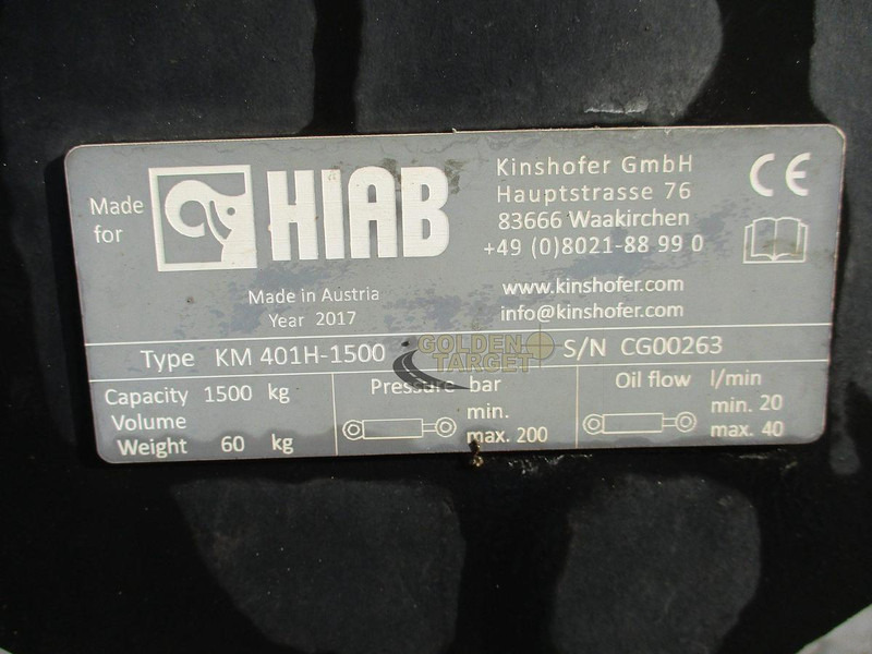 Kinshofer KM401H-1500 - Grue: photos 5 Kinshofer KM401H-1500 - Grue: photos 5