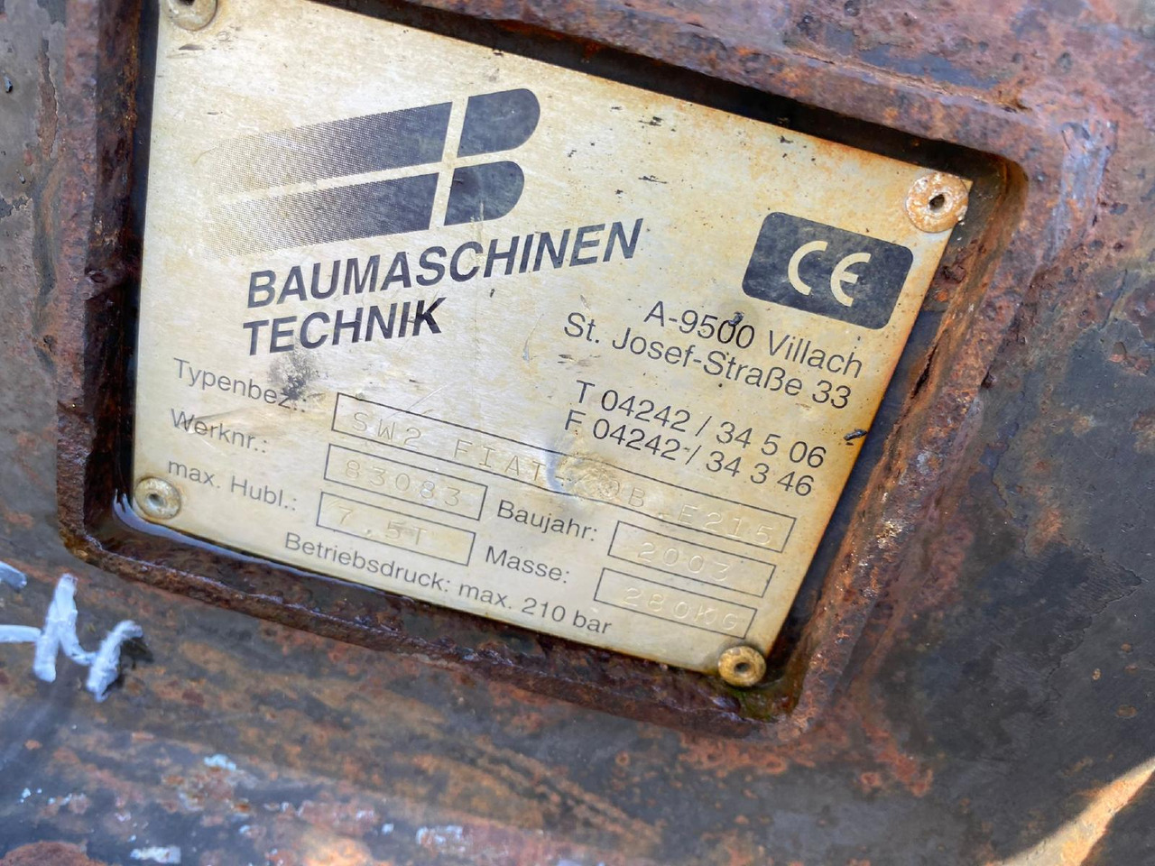Fiat-Kobelco E 215 - Attache rapide pour Engins de chantier: photos 2 Fiat-Kobelco E 215 - Attache rapide pour Engins de chantier: photos 2