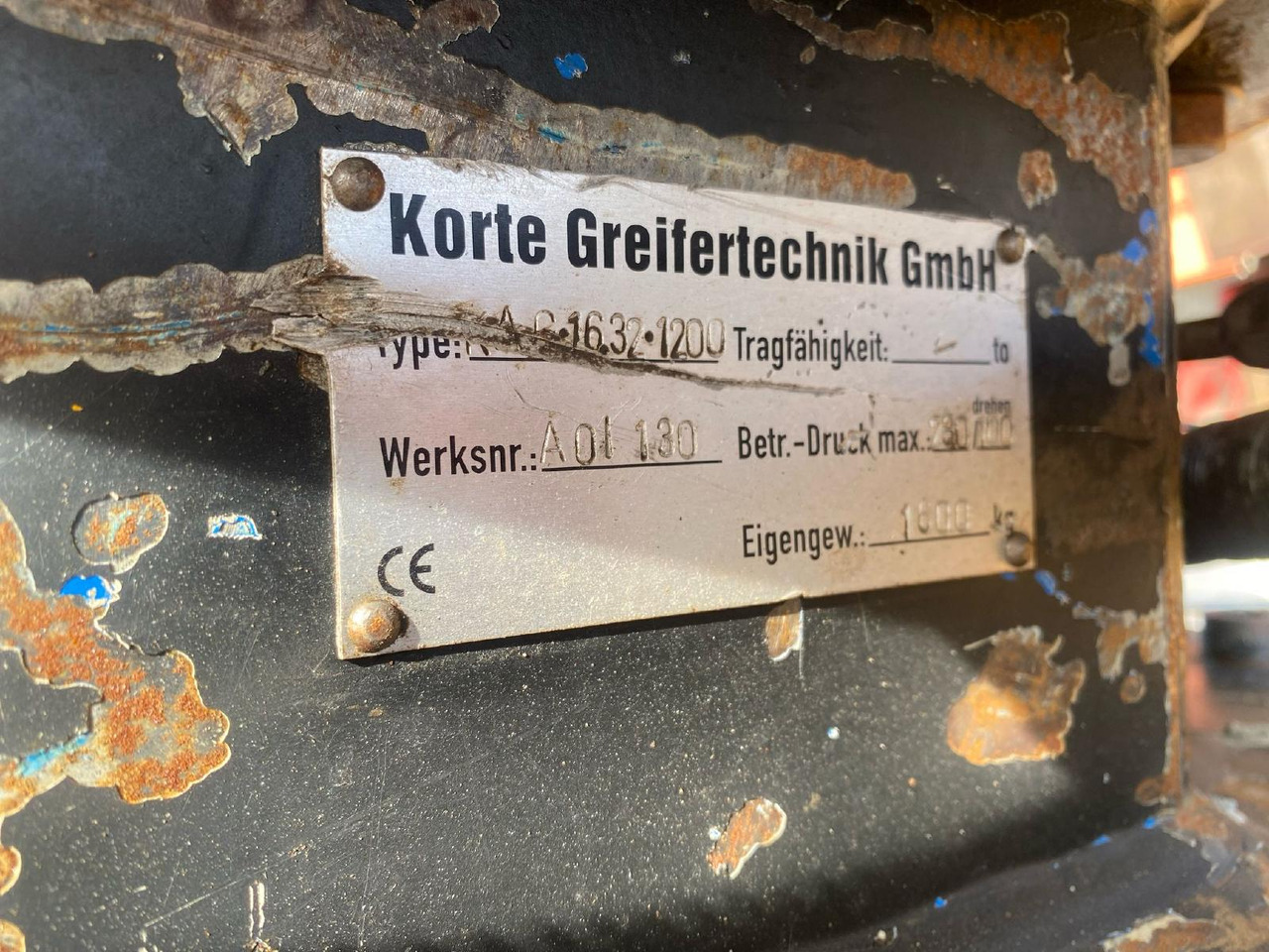 Korte / Model KAB 16.32.1200 - Grappin: photos 2 Korte / Model KAB 16.32.1200 - Grappin: photos 2