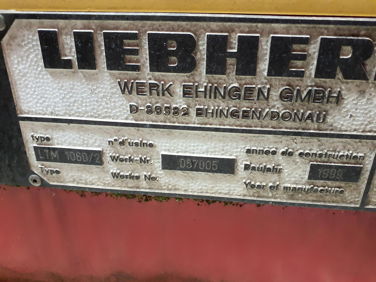 Carrosserie et extérieur pour Grue mobile Liebherr LTM 1060-2 upper: photos 12