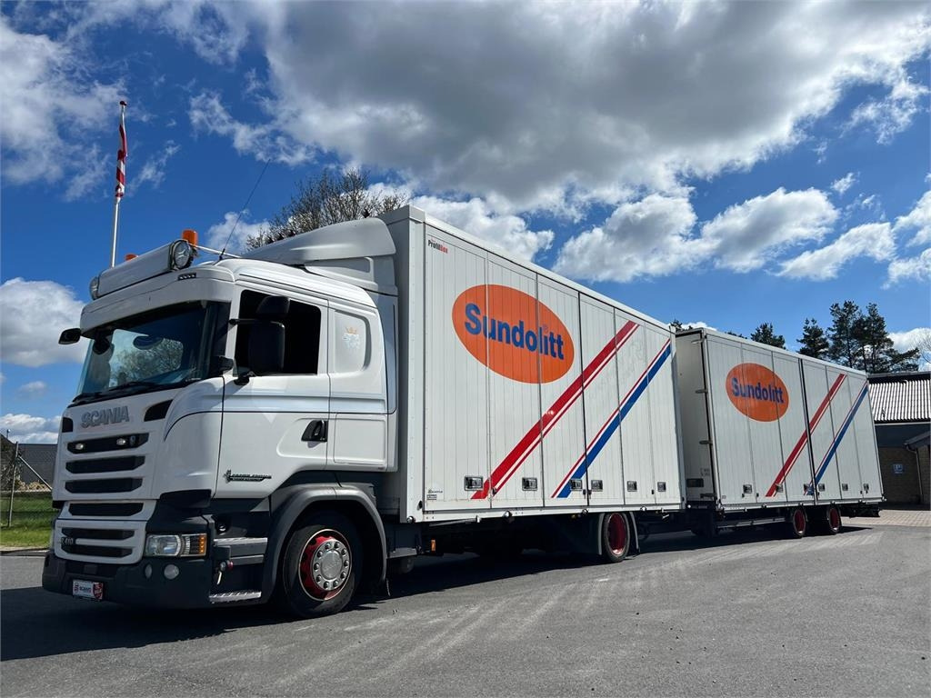 Scania R410 DB 4x2 MLB + tandem trailer 121m3 - Camion fourgon: photos 2 Scania R410 DB 4x2 MLB + tandem trailer 121m3 - Camion fourgon: photos 2