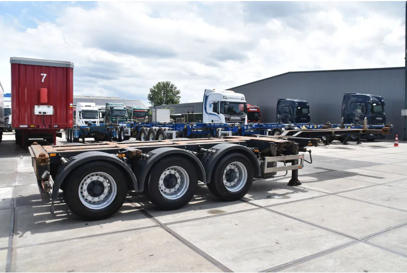Pacton T3-010 - 2 x LIFT AXLE - BPW AXLES - DRUM BRAKES - 2 x EXTENDABLE - - Semi-remorque porte-conteneur/ Caisse mobile: photos 4 Pacton T3-010 - 2 x LIFT AXLE - BPW AXLES - DRUM BRAKES - 2 x EXTENDABLE - - Semi-remorque porte-conteneur/ Caisse mobile: photos 4