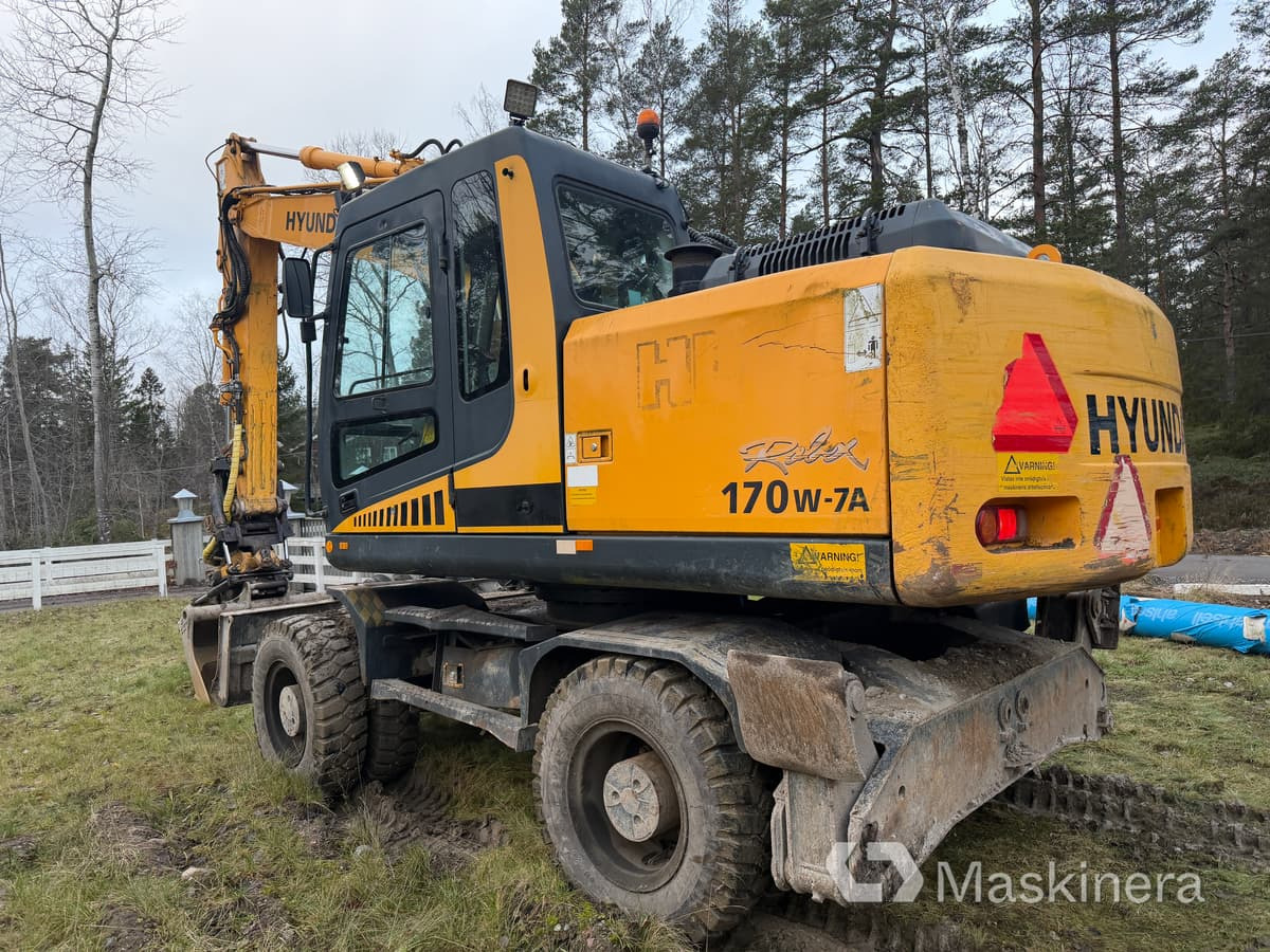 Pelle sur chenille Hjulgrävare Hyundai Robex 170W-7A: photos 7