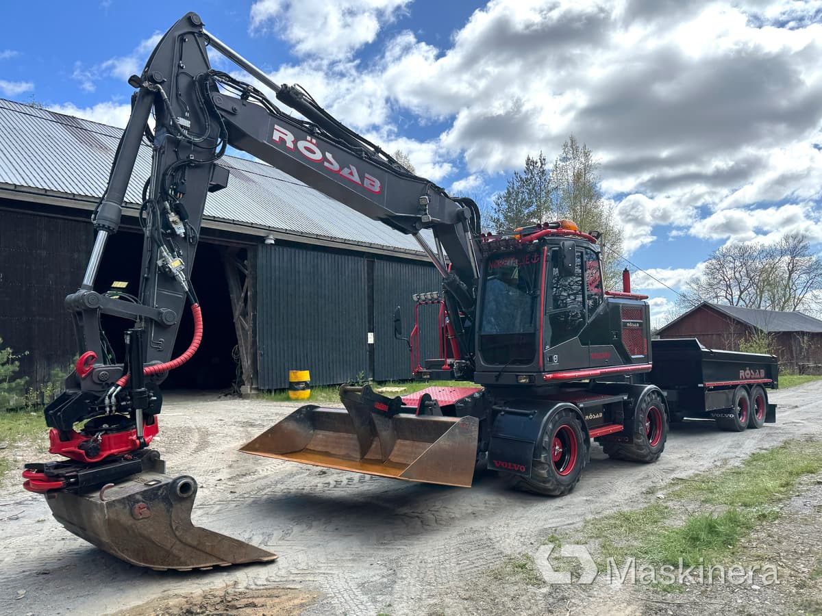 Hjulgrävare Volvo EW160E med kärra - Pelle sur chenille: photos 1 Hjulgrävare Volvo EW160E med kärra - Pelle sur chenille: photos 1