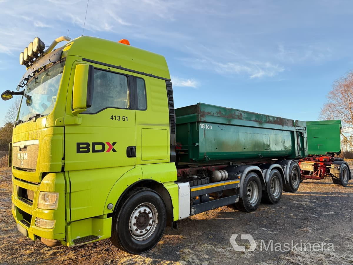 MAN TGF 540 Kassettbil MAN TGF 35.540 & RKP 3-9.0 Grusvagn - Camion benne: photos 1 MAN TGF 540 Kassettbil MAN TGF 35.540 & RKP 3-9.0 Grusvagn - Camion benne: photos 1