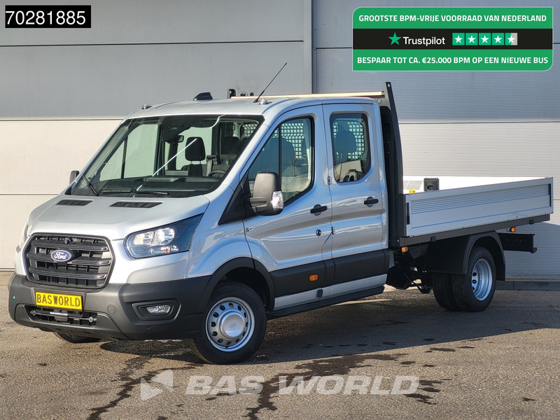 Ford Transit 170pk Automaat Dubbel Cabine 3500kg Trekhaak Open Laadbak Pritsche SYNC4 scherm CarPlay Camera Pickup Airco Trekhaak Cruise cont - Utilitaire plateau: photos 1 Ford Transit 170pk Automaat Dubbel Cabine 3500kg Trekhaak Open Laadbak Pritsche SYNC4 scherm CarPlay Camera Pickup Airco Trekhaak Cruise cont - Utilitaire plateau: photos 1