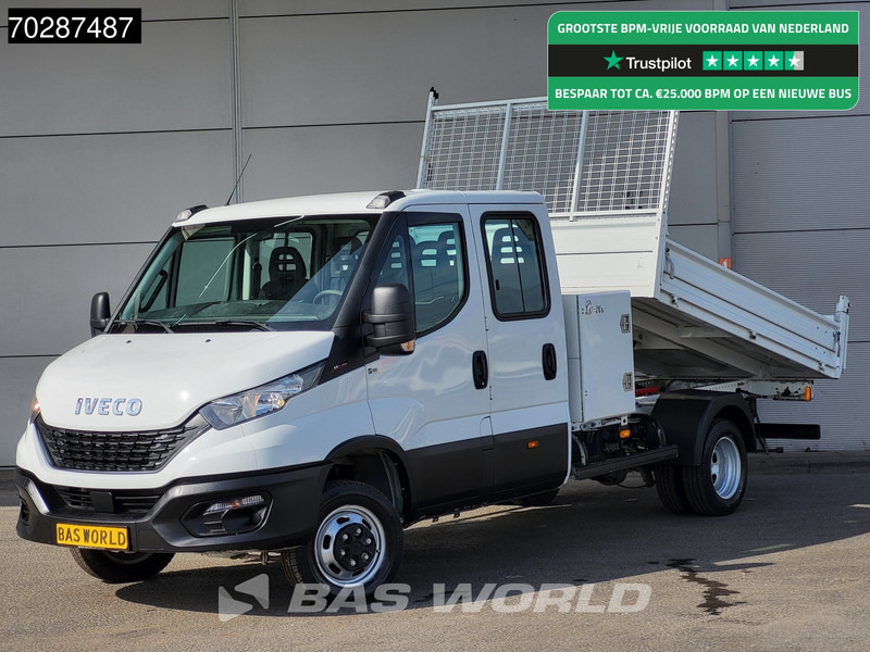 Iveco Daily 35C16 3.0L Kipper met Kist Dubbel Cabine 3,5t Trekhaak Navi Airco Cruise Camera Euro6 Kieper Tipper Benne 2m3 Airco Cruise contr - Utilitaire benne: photos 1 Iveco Daily 35C16 3.0L Kipper met Kist Dubbel Cabine 3,5t Trekhaak Navi Airco Cruise Camera Euro6 Kieper Tipper Benne 2m3 Airco Cruise contr - Utilitaire benne: photos 1