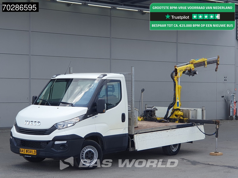 Iveco Daily 35S14 Kraanwagen Open Laadbak Hyva HA15 Euro6 3,5t Trekhaak Crane Kranwagen Kraan Pritsche Pickup Open Box Trekhaak - Utilitaire plateau: photos 1 Iveco Daily 35S14 Kraanwagen Open Laadbak Hyva HA15 Euro6 3,5t Trekhaak Crane Kranwagen Kraan Pritsche Pickup Open Box Trekhaak - Utilitaire plateau: photos 1