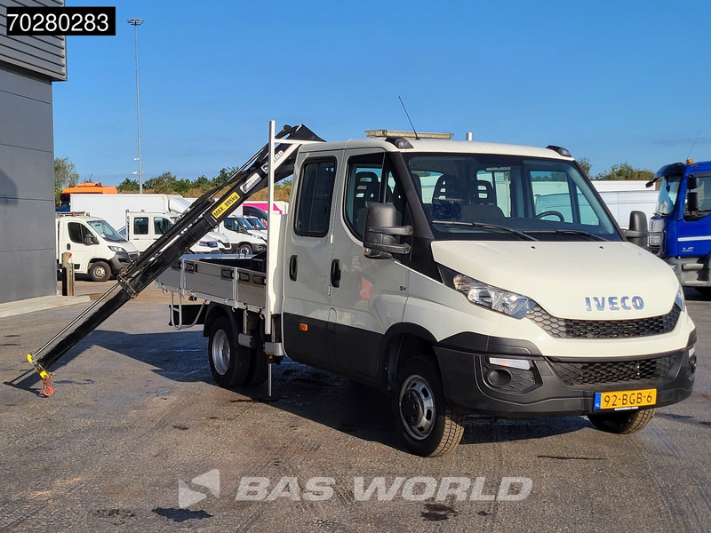 Iveco Daily 50C17 3,0L Automaat HIAB 017T-2 DC Open laadbak Kraan Dubbellucht Airco Euro6 Pickup Crane Kraanwagen Pritsche Airco Dubbel cabi - Utilitaire plateau: photos 3 Iveco Daily 50C17 3,0L Automaat HIAB 017T-2 DC Open laadbak Kraan Dubbellucht Airco Euro6 Pickup Crane Kraanwagen Pritsche Airco Dubbel cabi - Utilitaire plateau: photos 3