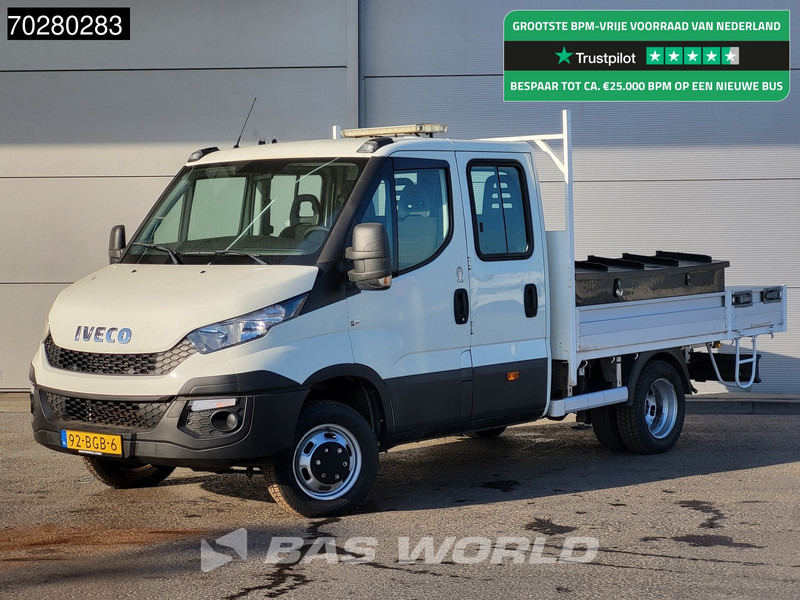 Iveco Daily 50C17 3,0L Automaat HIAB 017T-2 DC Open laadbak Kraan Dubbellucht Airco Euro6 Pickup Crane Kraanwagen Pritsche Airco Dubbel cabi - Utilitaire plateau: photos 1 Iveco Daily 50C17 3,0L Automaat HIAB 017T-2 DC Open laadbak Kraan Dubbellucht Airco Euro6 Pickup Crane Kraanwagen Pritsche Airco Dubbel cabi - Utilitaire plateau: photos 1