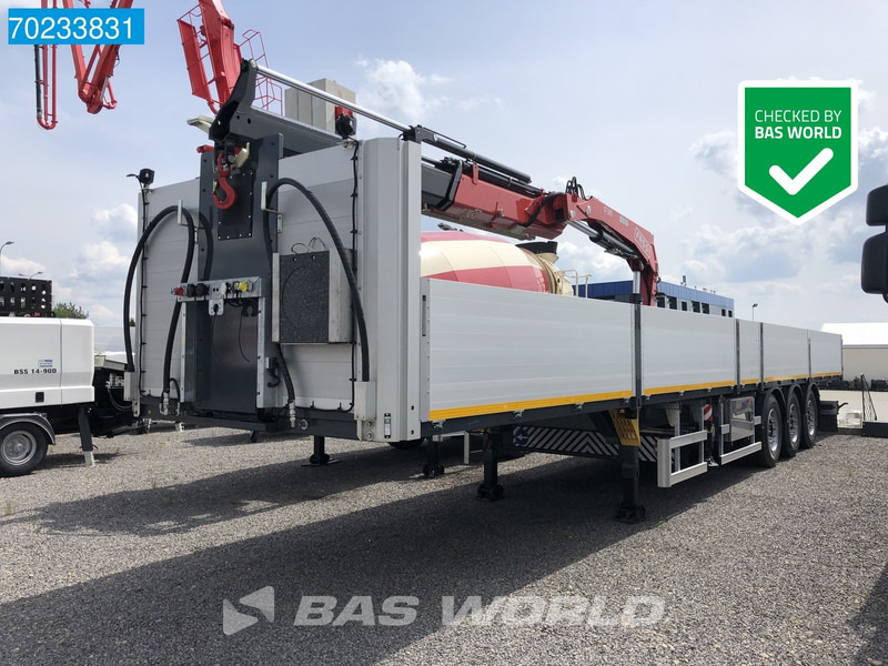 Bodex KIS3B 3 axles NEW! Fassi F195AF.0.23 Crane - Semi-remorque plateau: photos 1 Bodex KIS3B 3 axles NEW! Fassi F195AF.0.23 Crane - Semi-remorque plateau: photos 1