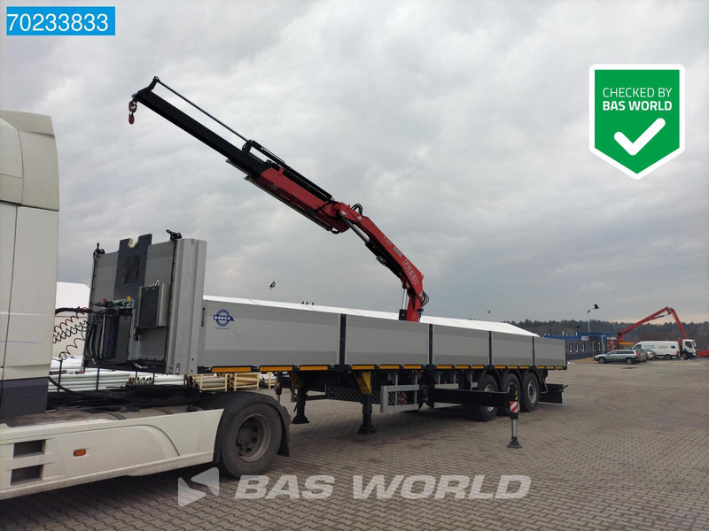 Bodex KIS3B 3 axles NEW! Fassi F235A.0.23 - Semi-remorque plateau: photos 1 Bodex KIS3B 3 axles NEW! Fassi F235A.0.23 - Semi-remorque plateau: photos 1