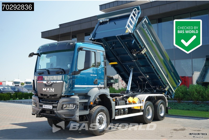 MAN TGS 33.480 TGS 6X6 11m3 KH-3-Way Kipper 6x6 Steel Suspension Automatic Big-Axle Euro 6 - Camion benne: photos 1 MAN TGS 33.480 TGS 6X6 11m3 KH-3-Way Kipper 6x6 Steel Suspension Automatic Big-Axle Euro 6 - Camion benne: photos 1