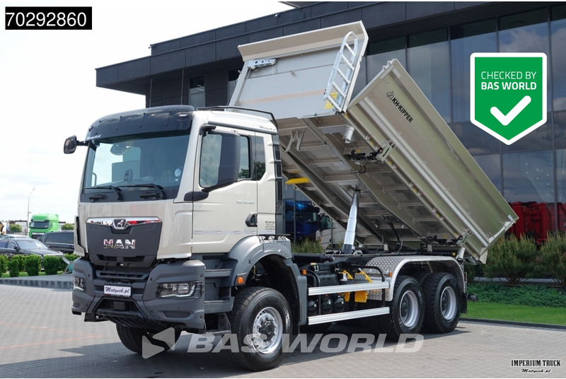 MAN TGS 33.480 TGS 6X6 6x6 3-Way Kipper Big-Axle Euro 6 - Camion benne: photos 1 MAN TGS 33.480 TGS 6X6 6x6 3-Way Kipper Big-Axle Euro 6 - Camion benne: photos 1
