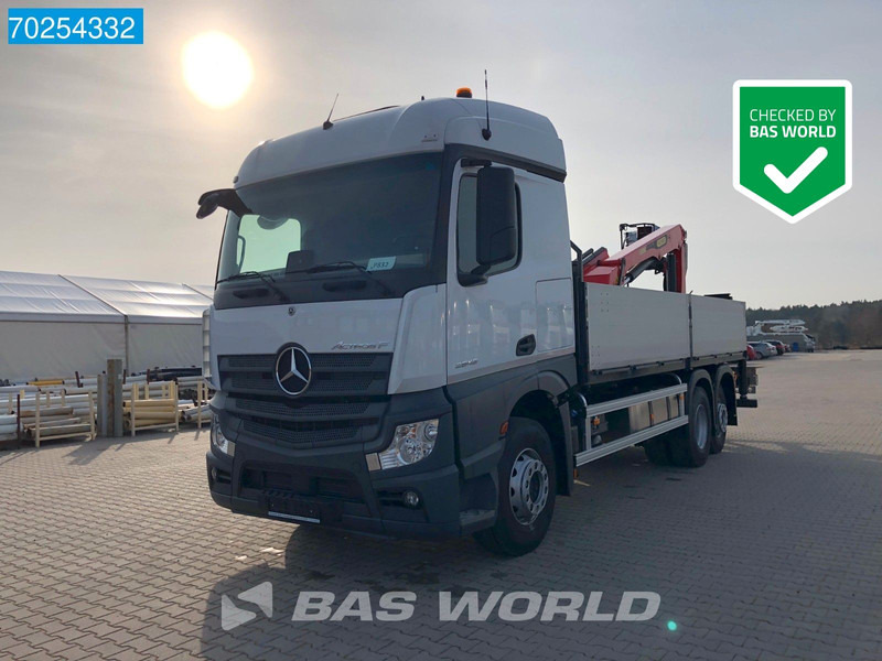 Mercedes-Benz Actros 2646 6X2 Palfinger PK 20.501 L Kran Crane Automatic Euro 6 - Camion plateau, Camion grue: photos 1 Mercedes-Benz Actros 2646 6X2 Palfinger PK 20.501 L Kran Crane Automatic Euro 6 - Camion plateau, Camion grue: photos 1