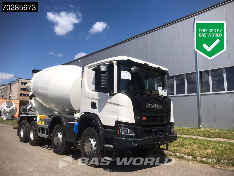 Scania P420 XT 8X4 NEW! 10m3 FML Mixer Automatic Steel suspension Big-Axle Euro 6 - Camion malaxeur: photos 1 Scania P420 XT 8X4 NEW! 10m3 FML Mixer Automatic Steel suspension Big-Axle Euro 6 - Camion malaxeur: photos 1