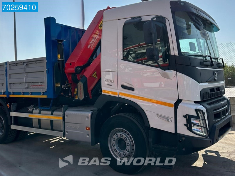Camion benne, Camion grue neuf Volvo FMX 430 6X4 Palfinger PK24.001 SLD5 Kran Crane 12m3 Big-Axle Euro 6: photos 9