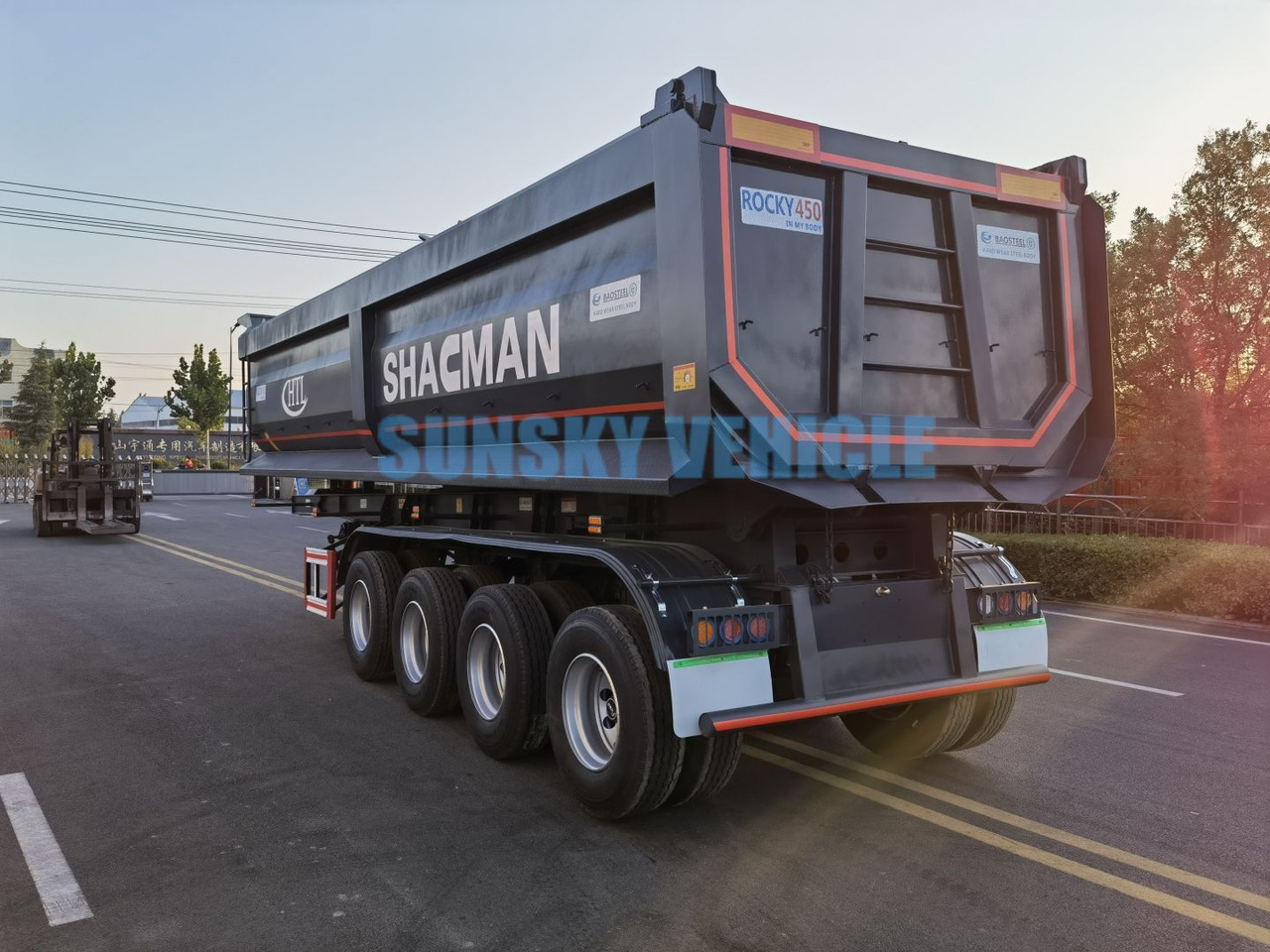 SUNSKY 3/4-Axle Dump Trailer - Semi-remorque benne: photos 4 SUNSKY 3/4-Axle Dump Trailer - Semi-remorque benne: photos 4