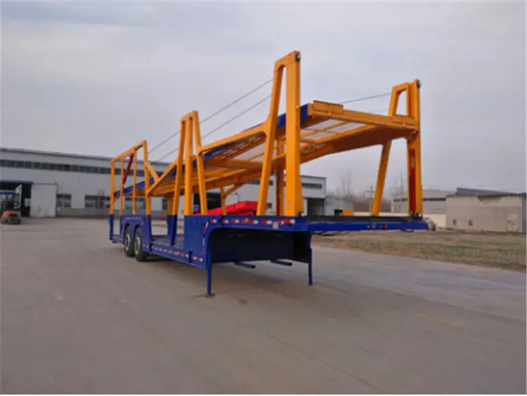 XCMG Official Manufacturer Flat Bed Container Car Transport Semi Truck Trailer - Semi-remorque porte-voitures: photos 5 XCMG Official Manufacturer Flat Bed Container Car Transport Semi Truck Trailer - Semi-remorque porte-voitures: photos 5