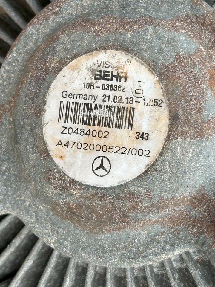 MERCEDES-BENZ VISCOT CLUTCH + FAN ACTROS MP4 - Ventilateur pour Camion: photos 2 MERCEDES-BENZ VISCOT CLUTCH + FAN ACTROS MP4 - Ventilateur pour Camion: photos 2