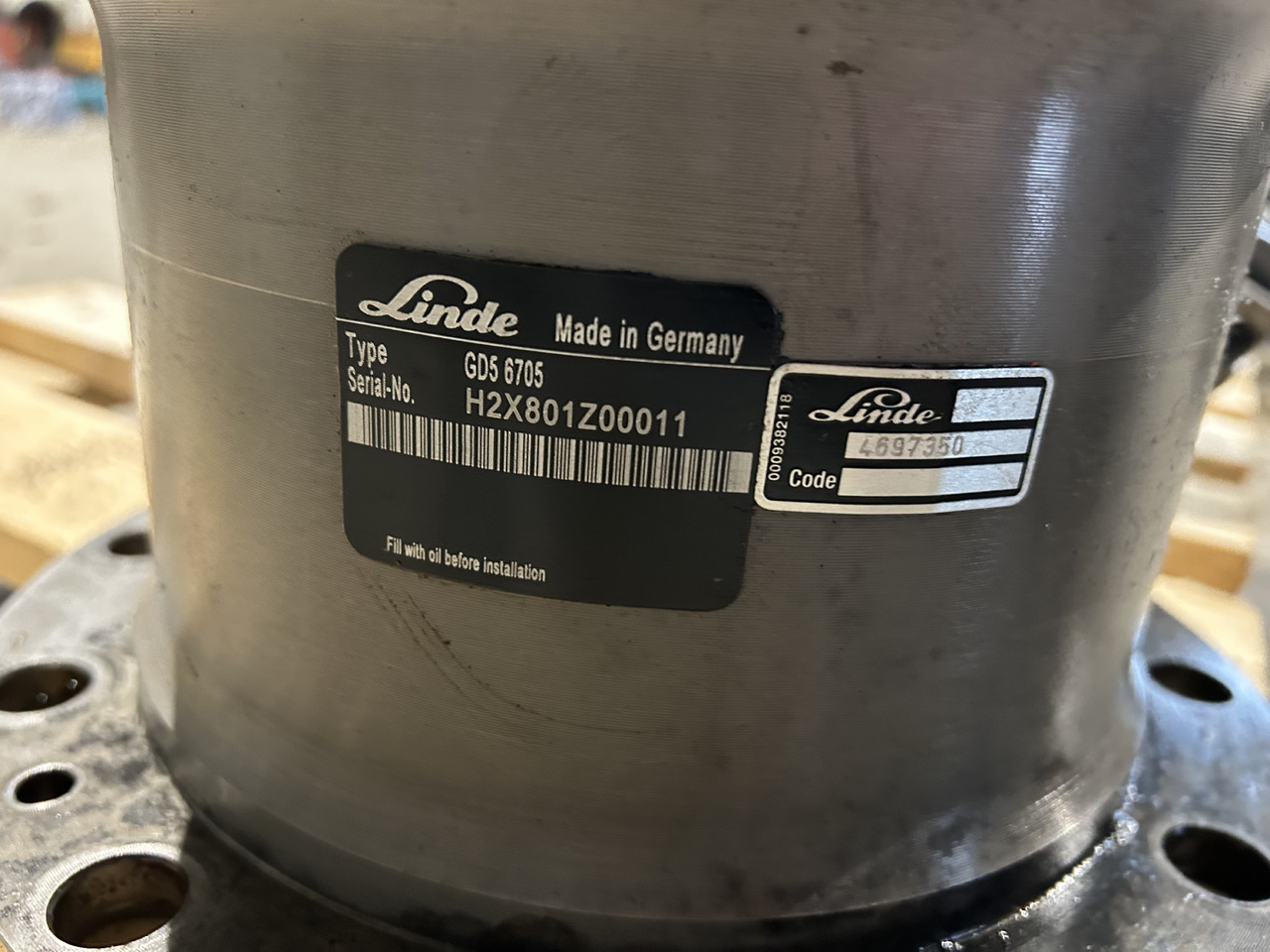 LINDE GD5 - Moteur de rotation pour Pelle: photos 1 LINDE GD5 - Moteur de rotation pour Pelle: photos 1