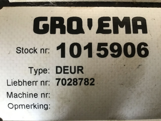Liebherr Cabin Door - Portière et pièces: photos 2 Liebherr Cabin Door - Portière et pièces: photos 2
