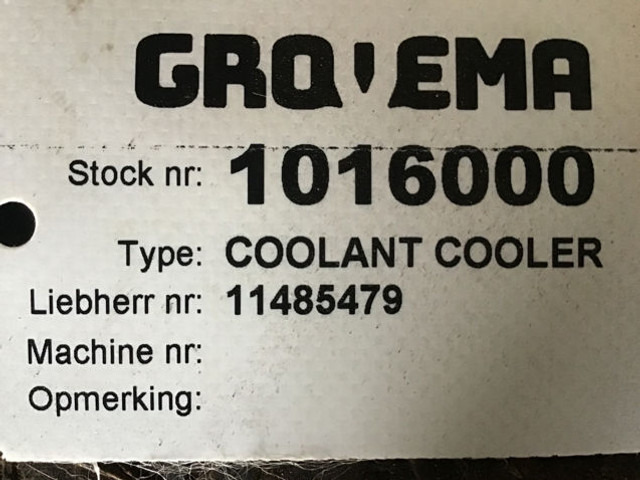 Liebherr Coolant Cooler - Radiateur: photos 2 Liebherr Coolant Cooler - Radiateur: photos 2